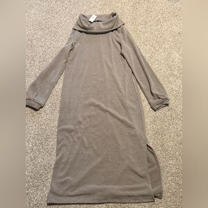 Banana Republic Tan Cozy Turtleneck Sweater Dress